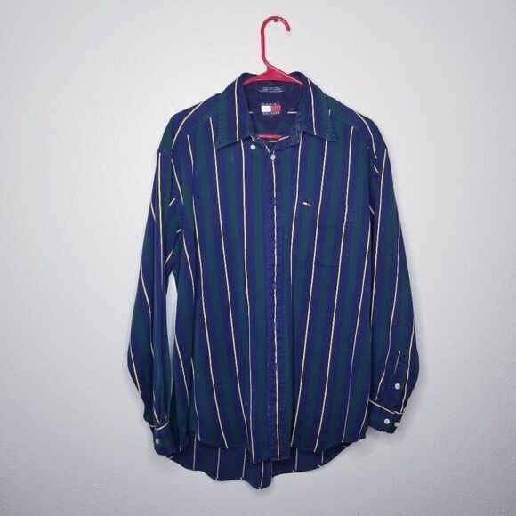 Tommy Hilfiger Vintage Striped Corderoy Shacket LG - Picture 1 of 4